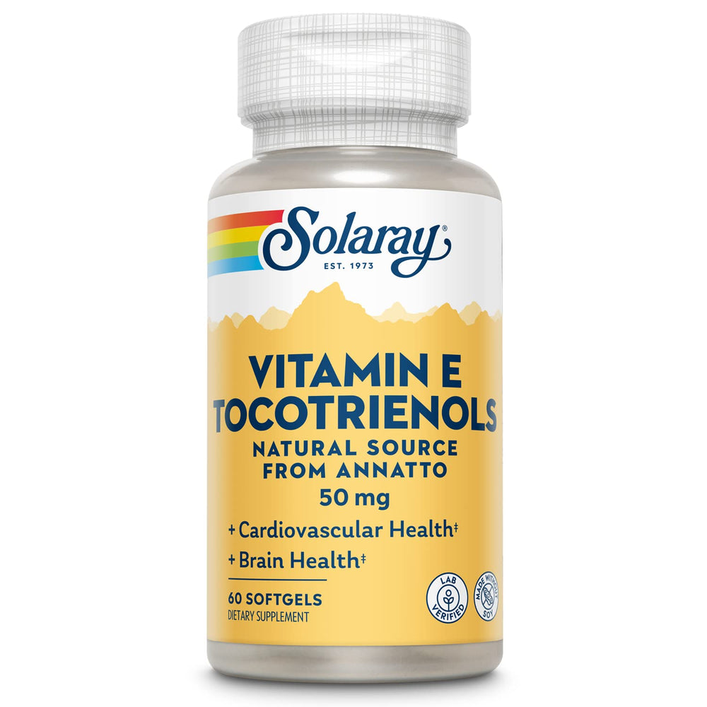 SOLARAY Vitamin E Tocotrienols 50mg bottle front view