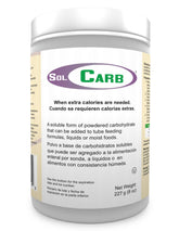 SolCarb unflavored carbohydrate powder can front view