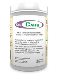 SolCarb unflavored carbohydrate powder can front view
