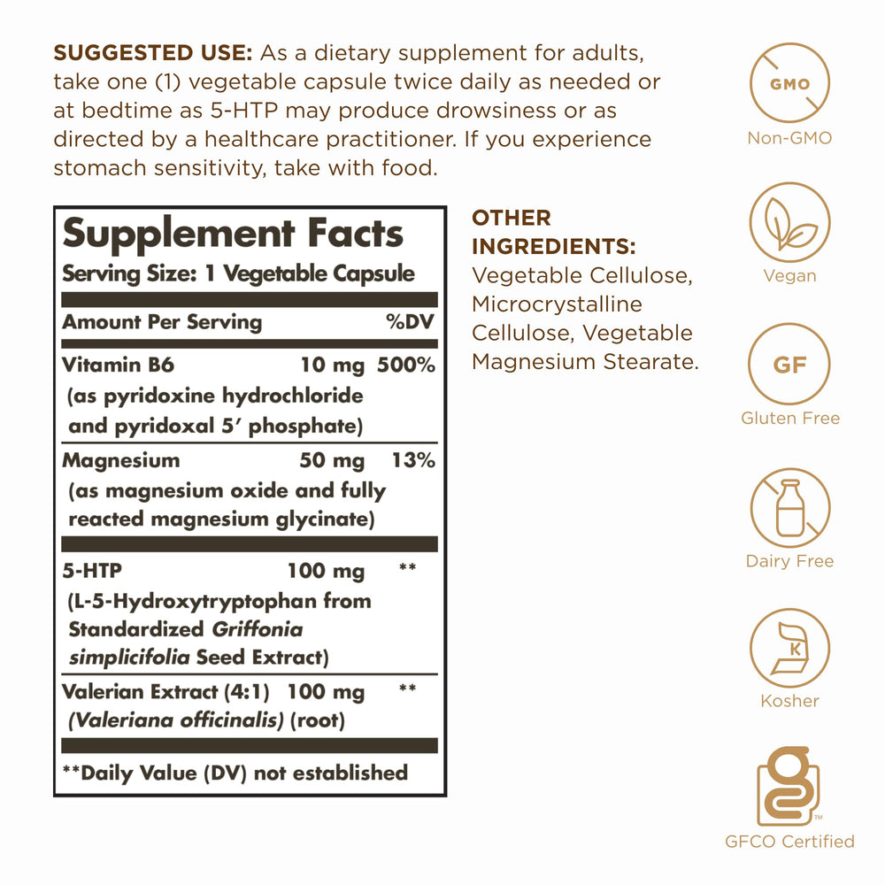 Illustration showing 5-HTP supporting serotonin production