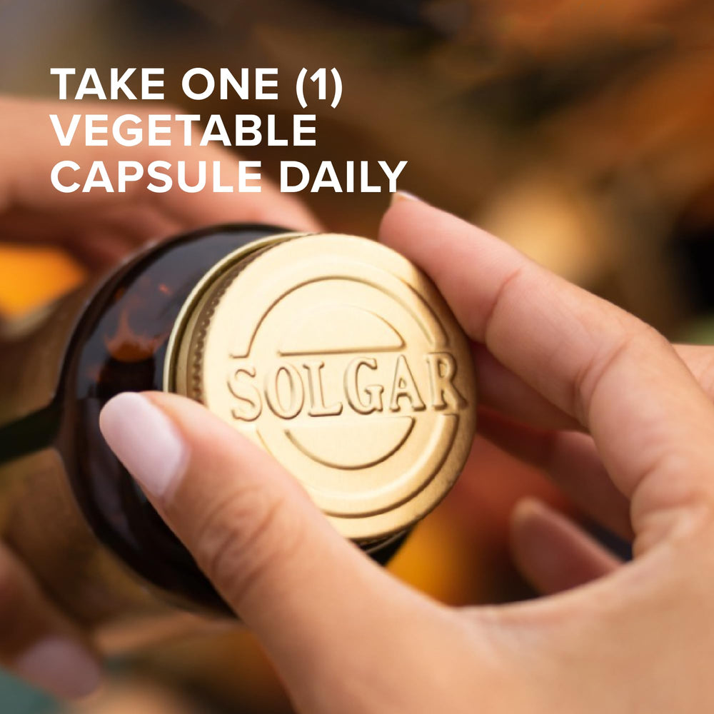 Close-up of Solgar B-Complex 50 capsules