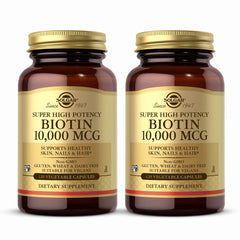 Solgar Biotin 10,000 mcg Pack of 2 – product hero image