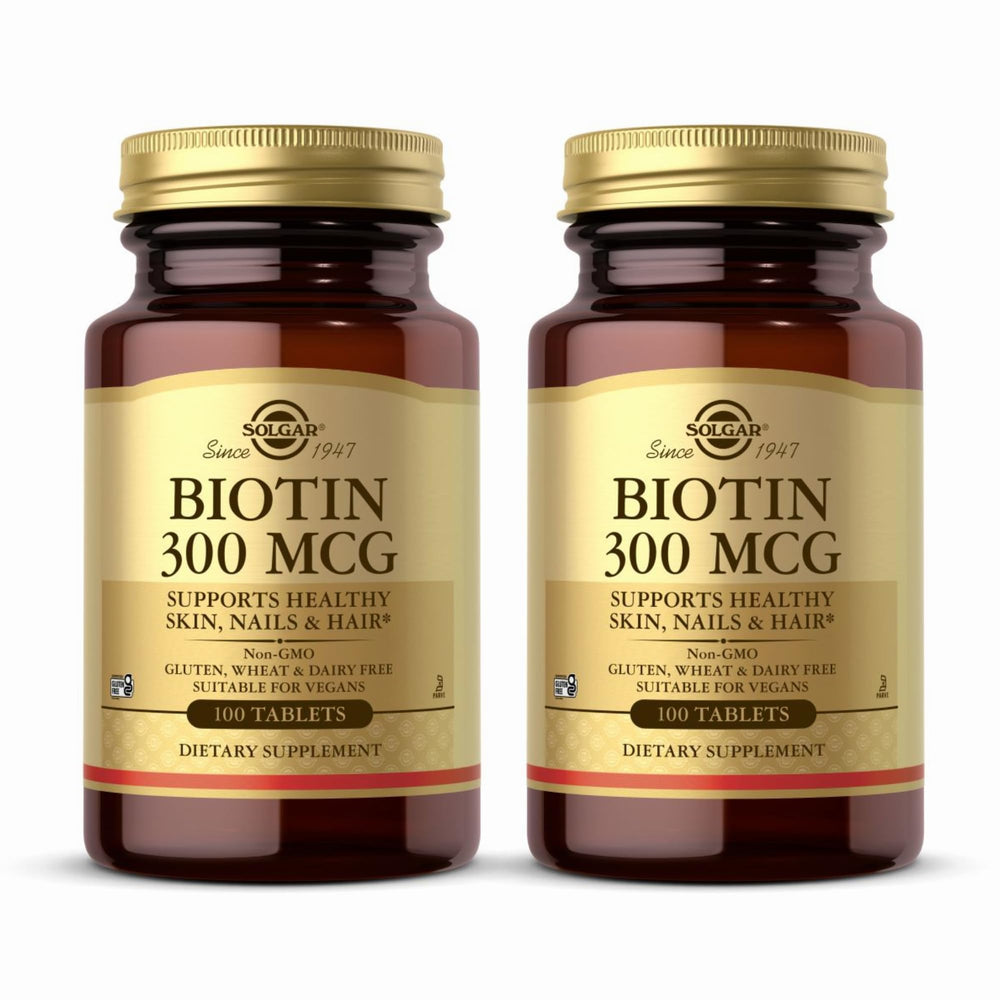 Solgar Biotin 300 mcg 100 tablets pack 2 hero image