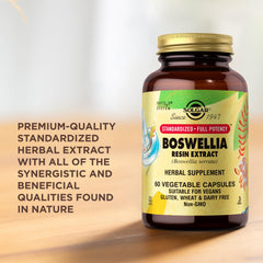 Label details of Solgar Boswellia Resin Extract