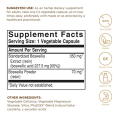 Bottle tilted to show dosage information and label details