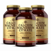 Solgar Calcium Magnesium Citrate 250 tablets bottle – Pack of 3 front view