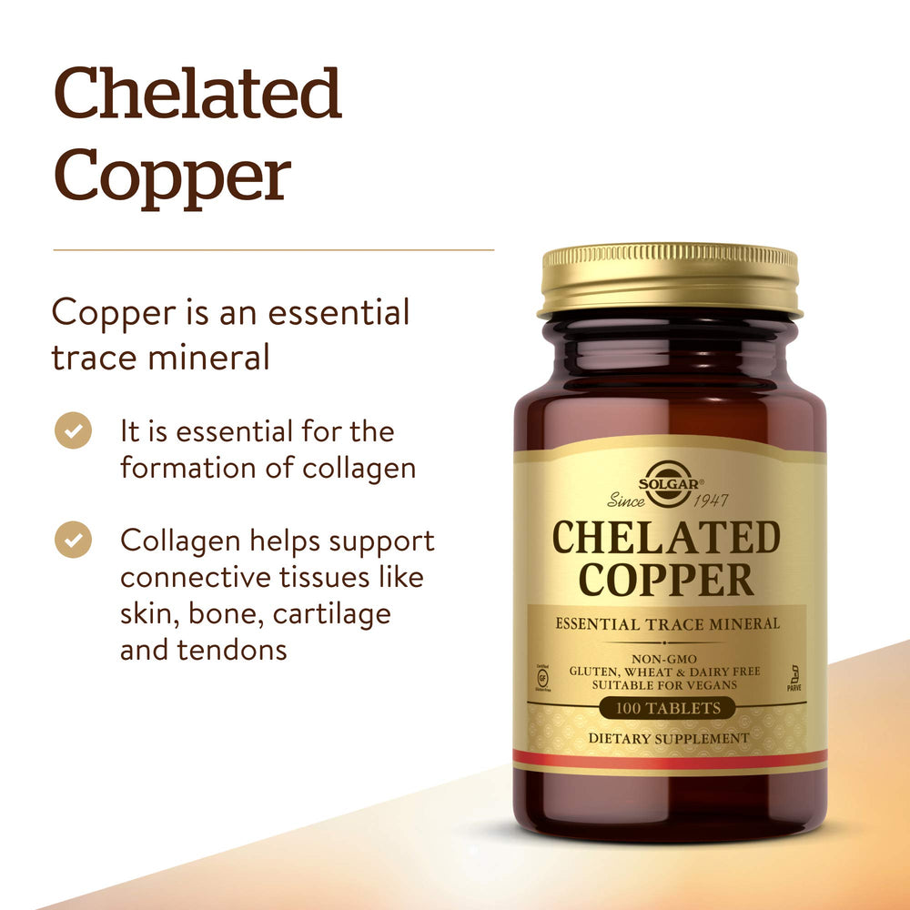 Copper chelate supports collagen formation