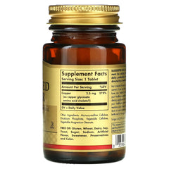 Vegan, non-GMO, gluten-free copper supplement bottle