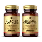 Solgar Chelated Manganese bottle – 200 servings total (100 tablets x 2)