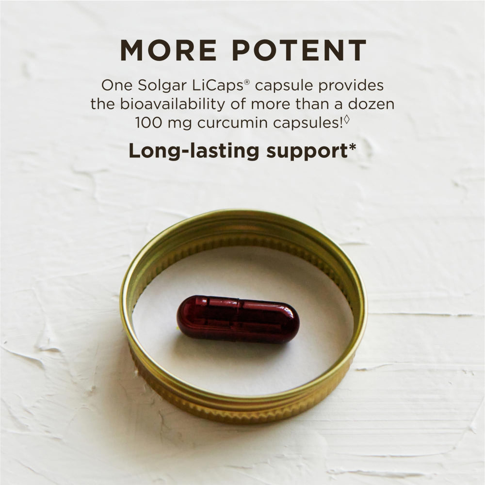 Brain, immune, and joint health benefits of Solgar Curcumin