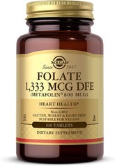 Solgar Folate bottle front label
