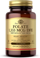 Solgar Folate bottle front label