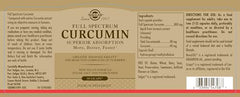 Close-up of Solgar Full Spectrum Curcumin LiCap capsule