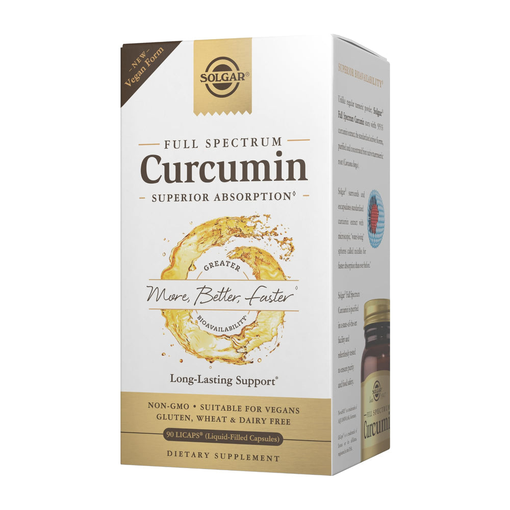 Solgar Full Spectrum Curcumin bottle front view