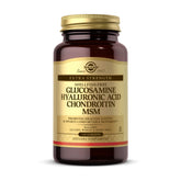 Solgar Glucosamine Hyaluronic Acid Chondroitin MSM bottle label