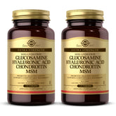 Solgar Glucosamine Hyaluronic Acid Chondroitin MSM bottle front view