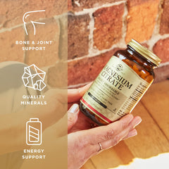 Solgar Magnesium Citrate supplement facts panel