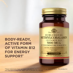 Solgar Vitamin B12 Methylcobalamin gold standard branding