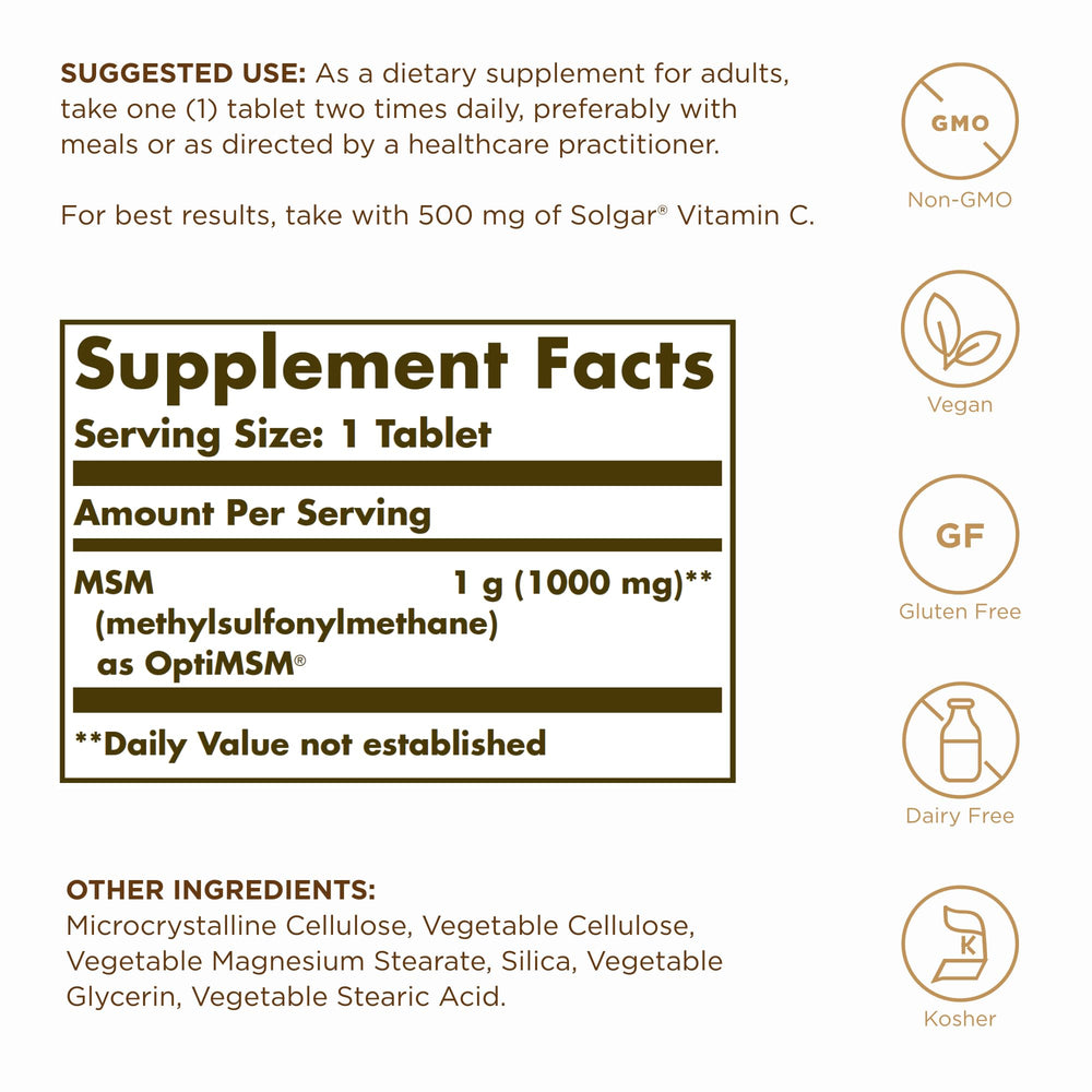 MSM joint support and connective tissue image