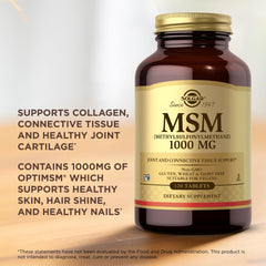 Solgar MSM 1000 mg - non-GMO, vegan, gluten-free, dairy-free