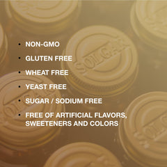 Gluten-free vegan Solgar Omnium dietary supplement label