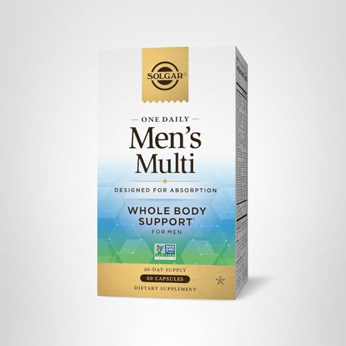 Solgar One Daily Men's Multivitamin packaging showing 60 servings