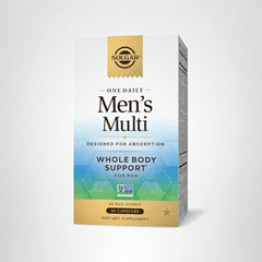 Solgar One Daily Men's Multivitamin packaging showing 60 servings
