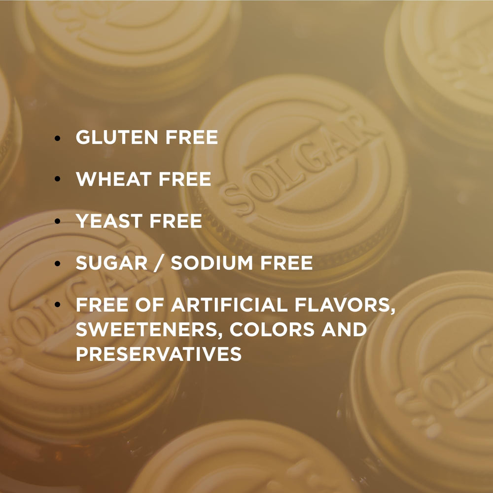 Bottle showing 250 servings of Solgar Potassium