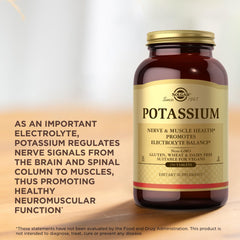 Vegan and kosher Solgar Potassium supplement