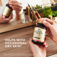 Solgar Primrose Oil bottle ingredients panel