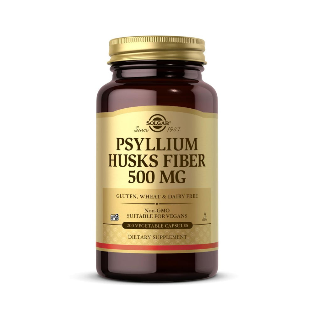 Solgar Psyllium Husk Fiber bottle label