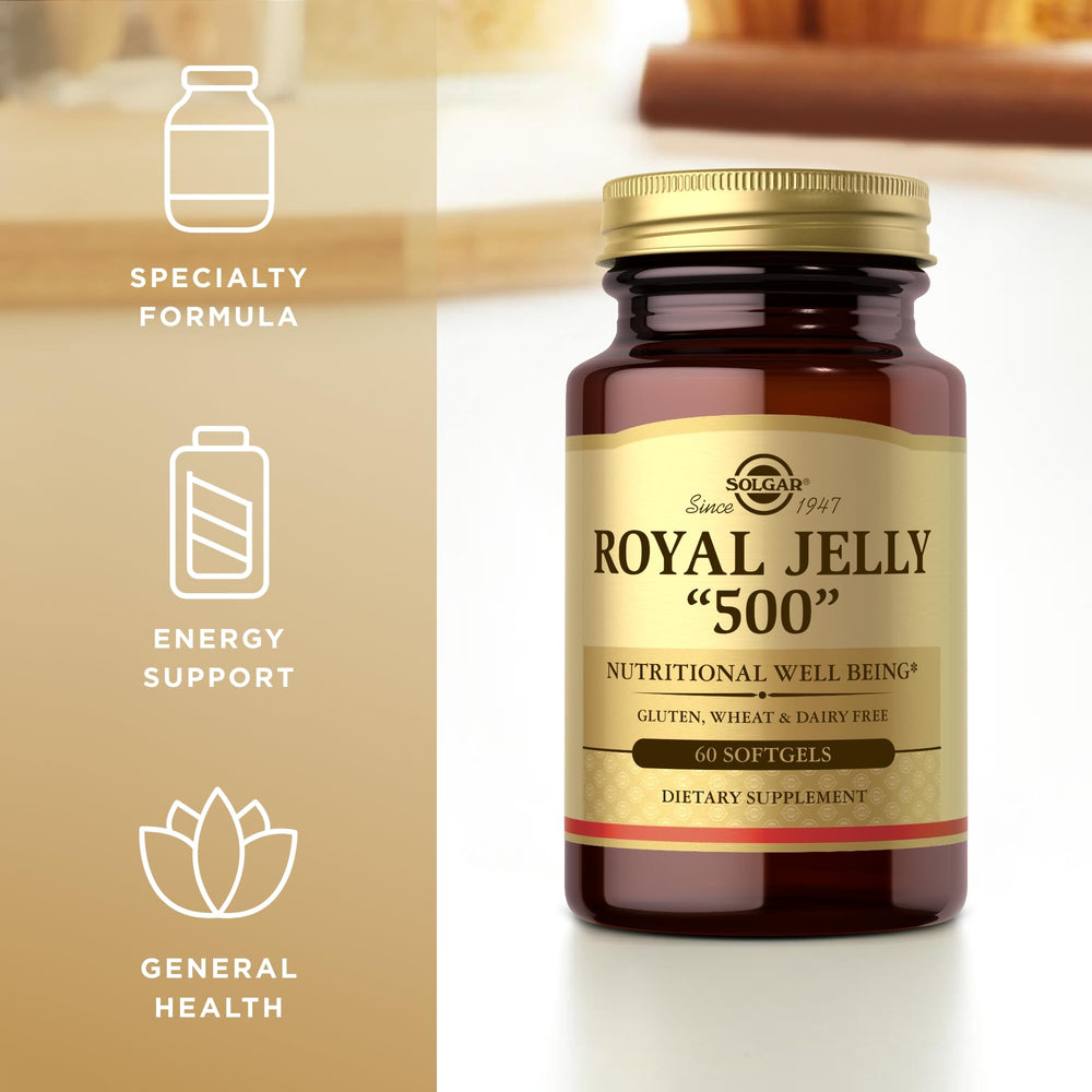Natural vitamins, minerals and amino acids in Solgar Royal Jelly 500