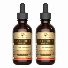 Solgar Sublingual Liquid B-12 with B-Complex bottle and label