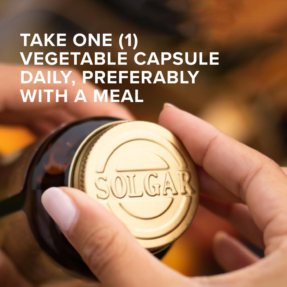 Solgar Vitamin D3 bottle label highlighting Non-GMO and gluten-free