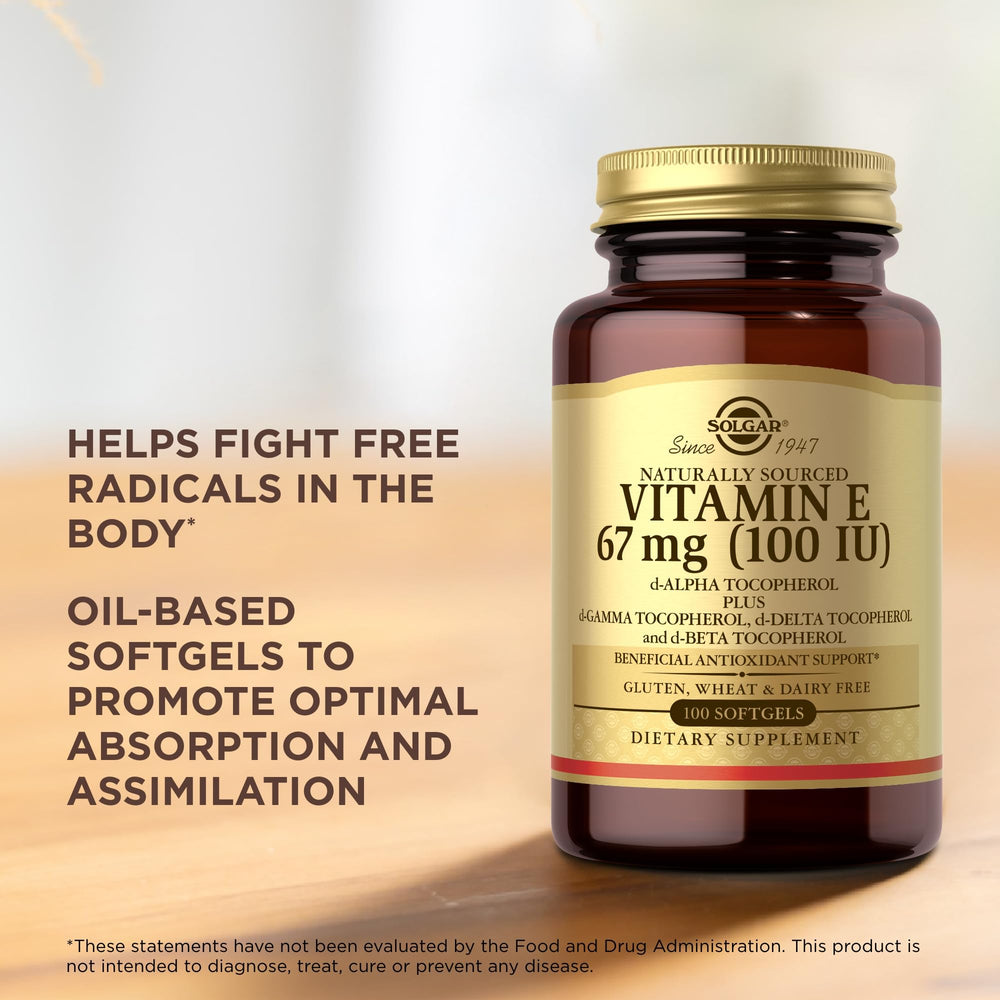 Label highlights natural d-alpha tocopherol and mixed tocopherols