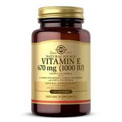 Main product image: Solgar Vitamin E 670 mg (1000 IU) 180 softgels bottle