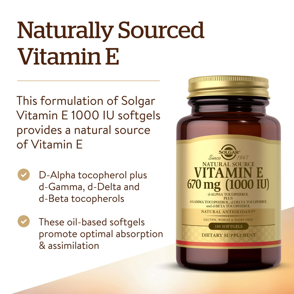 Graphic highlighting Vitamin E as a natural antioxidant for skin and immune support