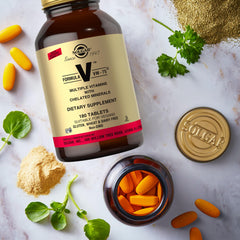 Solgar VM-75 bottle on white background