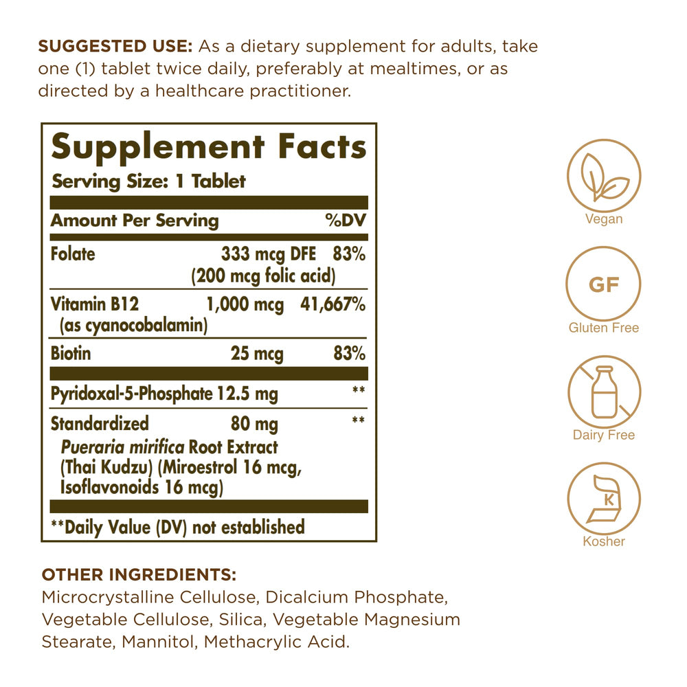 Thai kudzu phytoestrogen extract used in Solgar formula