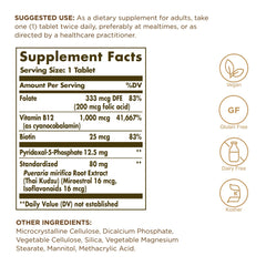 Thai kudzu phytoestrogen extract used in Solgar formula