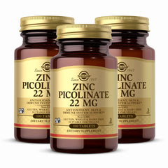Solgar Zinc Picolinate 22 mg bottle label