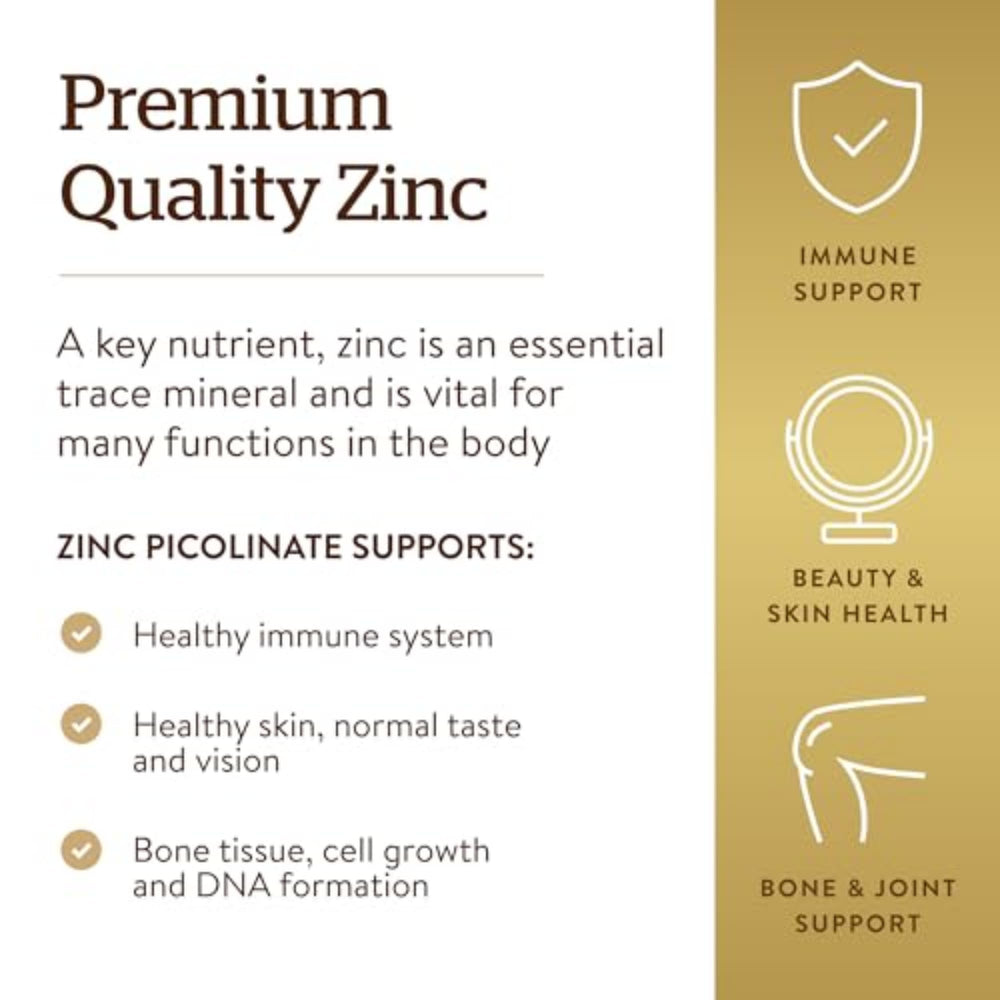 Solgar Zinc Picolinate for immune support