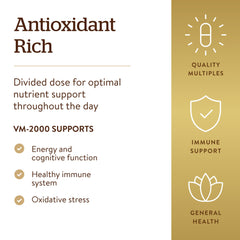 Solgar VM-2000 ingredients list image