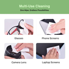 Gentle cleaning on coated lenses with Optix wipes