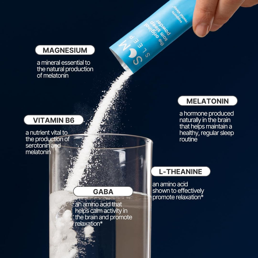 Magnesium and Vitamin B6 ingredients for Som Sleep