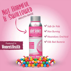 Child-friendly cap and bottle design of Somall Elementa Essentials mouth rinse