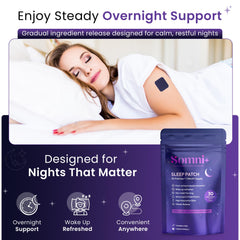 Patch being applied to clean, dry skin