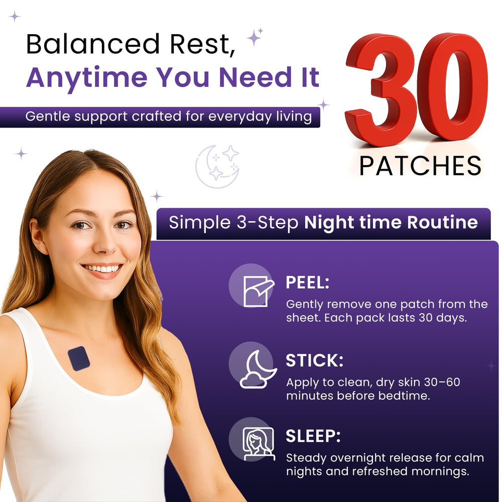 Lineup of 30 patches for a monthly supply