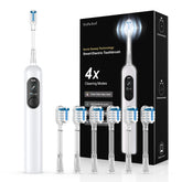 Front view of Sonic Electric Toothbrush for Adults in white