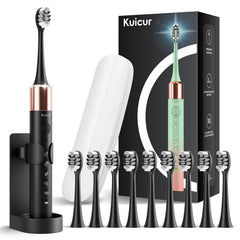 Black sonic electric toothbrush front view